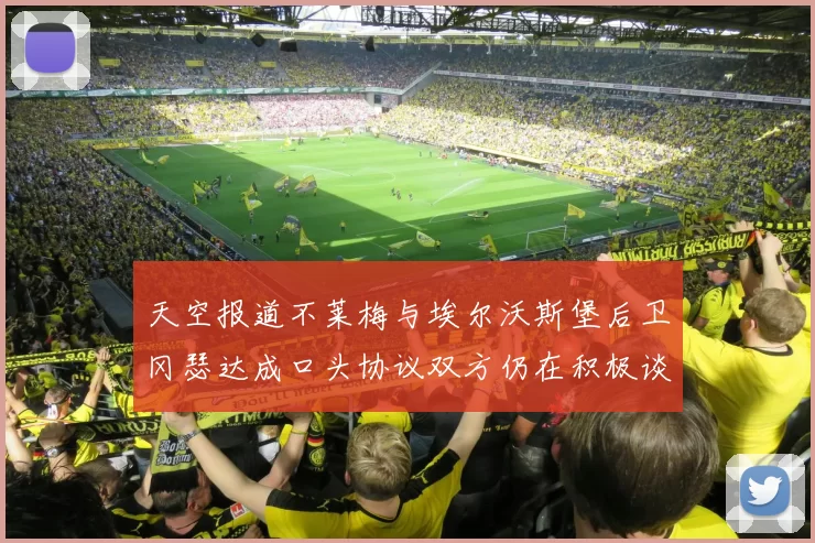 天空报道不莱梅与埃尔沃斯堡后卫冈瑟达成口头协议双方仍在积极谈判中